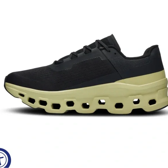 On Cloudmonster Men Black/Acacia size 12 preowned  display picture 2
